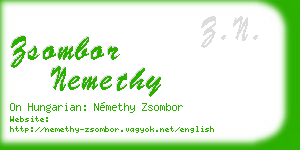zsombor nemethy business card